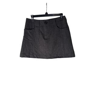 Tangents 60% Wool Gray Skirt Women's 7/8